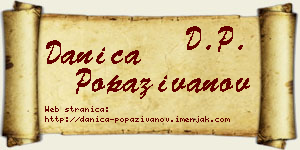 Danica Popaživanov vizit kartica